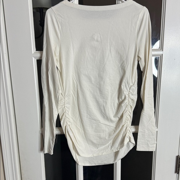 Isabel Maternity by Ingrid & Isabel Cream Long Sleeve Top - Picture 3 of 4
